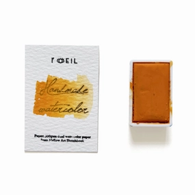 popular warm Cadmium Yellow - Artist Grade Handmade Honey Based Watercolor Paint Full Pan 3.2Ml
