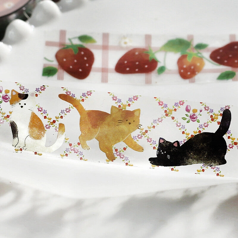 round Cafe A La Mode Cat Pet Tape