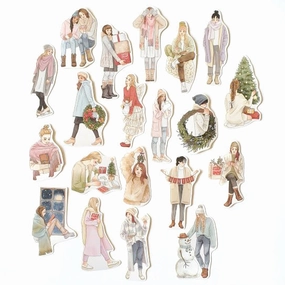 Cafe Analog X Windry R - Mistletoe Girls Stickers In Tin wholesale daily