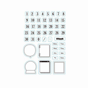 vivid wholesale Calendar Clear Stamp