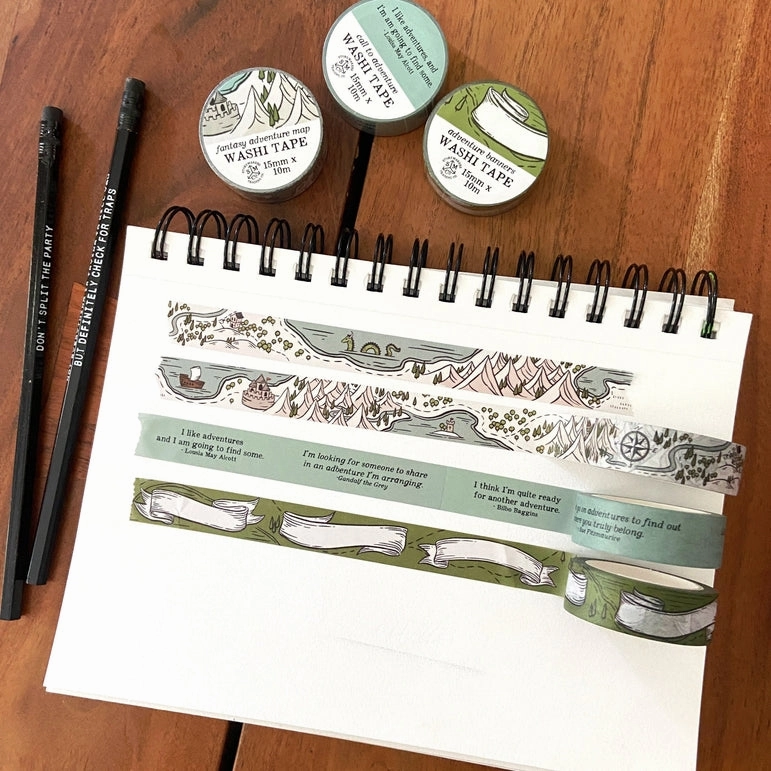 Call To Adventure - Quotes Washi Tape - For World Builders, bestselling bundle