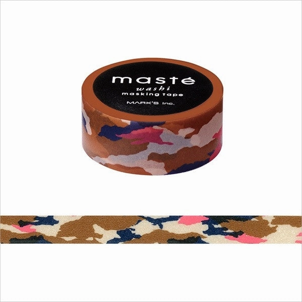modern Camel Camouflage Pattern Japanese Washi Tape ? Multi Line Mast Masking Tape