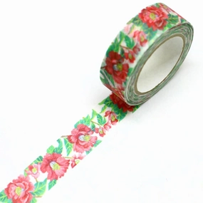 Camellia Flower Washi Tape Saien shockproof trendy