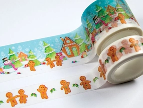 Candy Christmas Washi Tape 2/Pkg budget retro