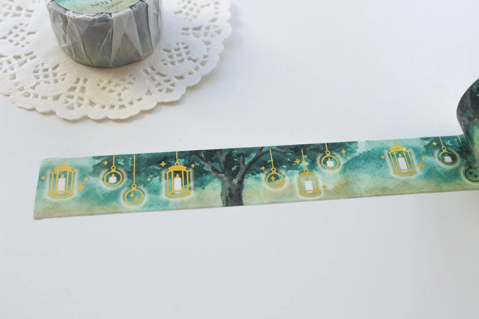 Canopy Glow Washi Tape - Woodland Lantern classic short