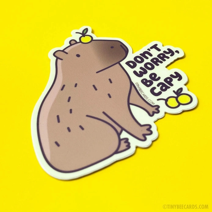 Capybara Vinyl Sticker lasting