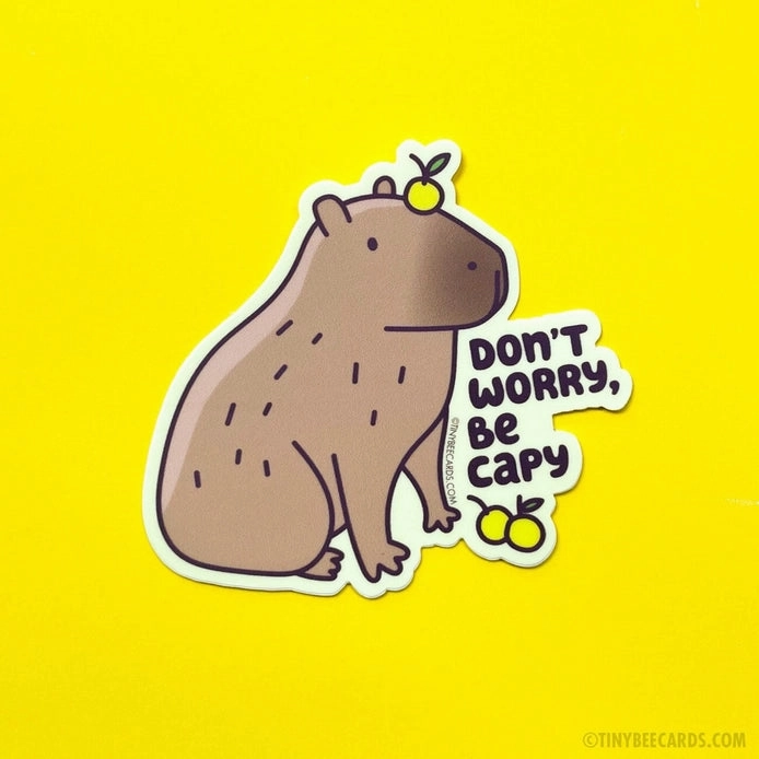 sturdy ergonomic Capybara Vinyl Sticker