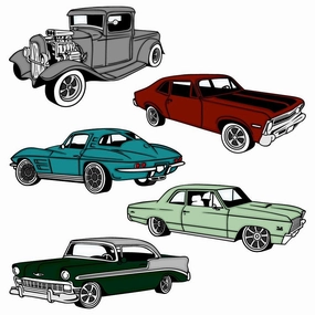 Car Show - 4X8 Stamp Set special