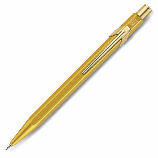 Caran D'Ache 844 Goldbar Mechanical Pencil sleek