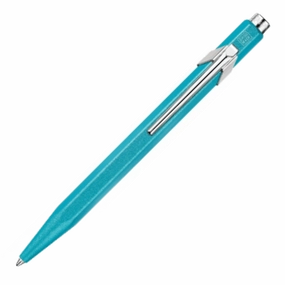 Caran D'Ache 849 Colormat-X Turquoise Ballpoint Pen antislip