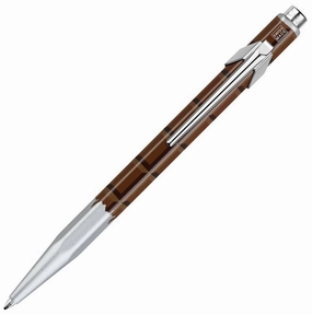 short bamboo Caran D'Ache 849 Essentially Swiss Chocolate Ballpoint Pen