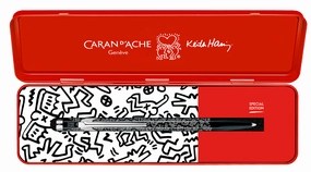 steel Caran D'Ache 849 Keith Haring Black Special Edition Ballpoint Pen