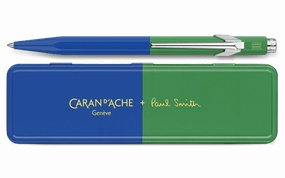 Caran D'Ache 849 Paul Smith Cobalt Blue And Emerald Green Ballpoint Pen foldable heatproof