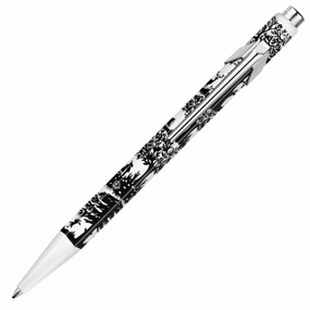 Caran D'Ache 849 Swiss Cut-Up Paper Ballpoint Pen glass matte