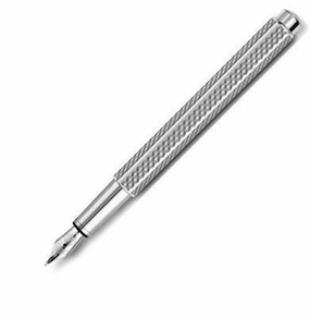 Caran D'Ache Ecridor Cubrik Rhodium Fountain Pen wooden
