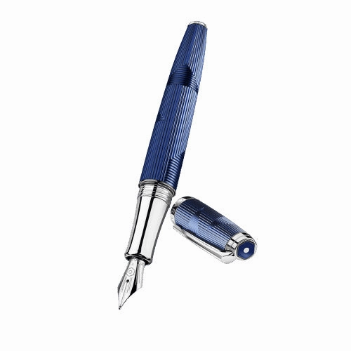 soft Caran D'Ache Leman  Bleu Marin Fountain Pen
