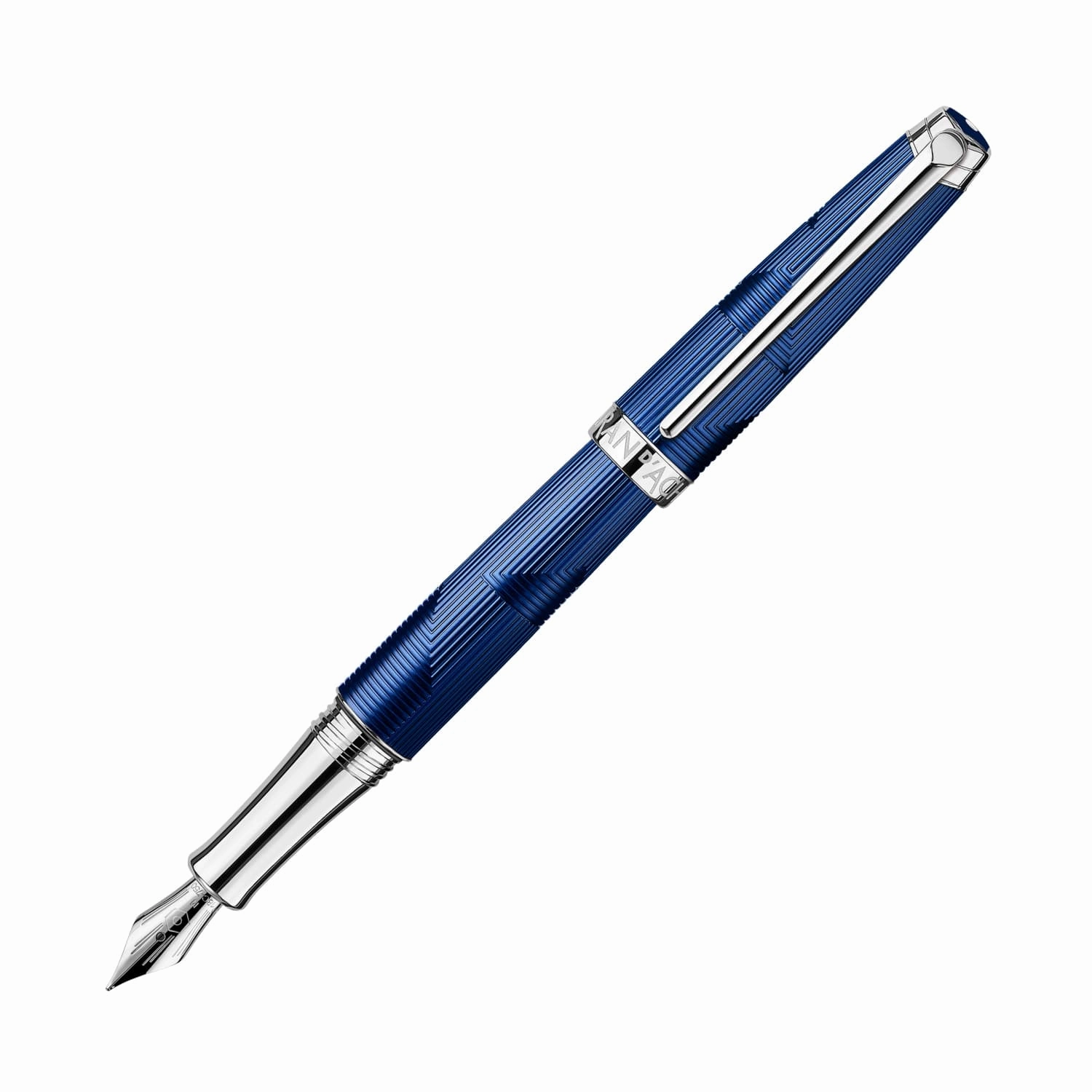 Caran D'Ache Leman  Bleu Marin Fountain Pen linen multipack