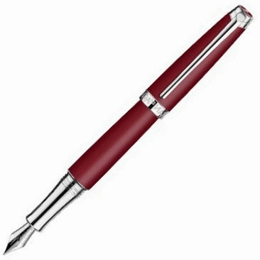 glossy warm Caran D'Ache Leman Burgundy Fountain Pen
