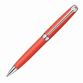 Caran D'Ache Leman Matte Coral Ballpoint Pen nonslip