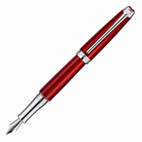Caran D'Ache Leman Rouge Carmin Fountain Pen steel