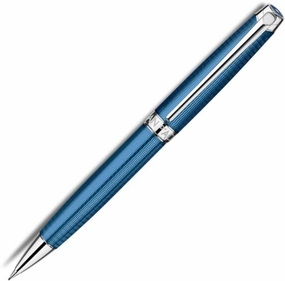 Caran D'Ache Leman Silver Plated Rhodium Coated Grand Bleu Mechanical Pencil bright exclusive