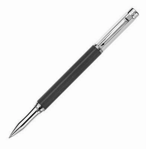 recycled Caran D'Ache Varius Ivanhoe Black Rollerball Pen