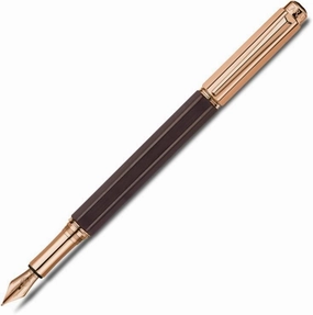 Caran D'Ache Varius Rose Gold Plated Ebony Fountain Pen organic luxury