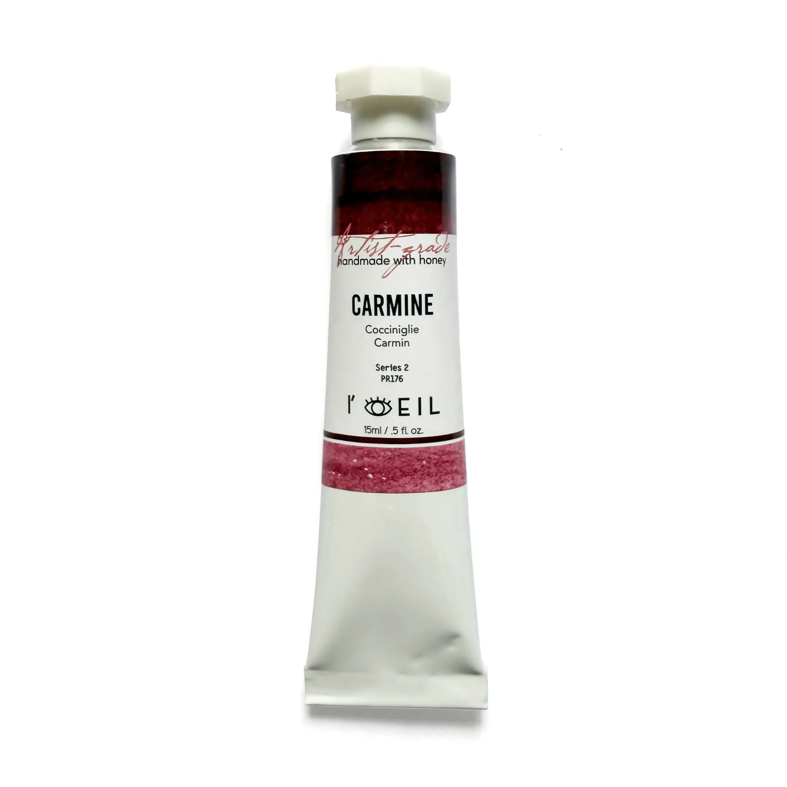 expandable essential Carmine Pr176 - Artist Grade Handmade Honey Based Watercolor Tube 15Ml