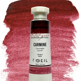 magnetic Carmine Pr176 - Artist Grade Handmade Honey Based Watercolor Tube 15Ml