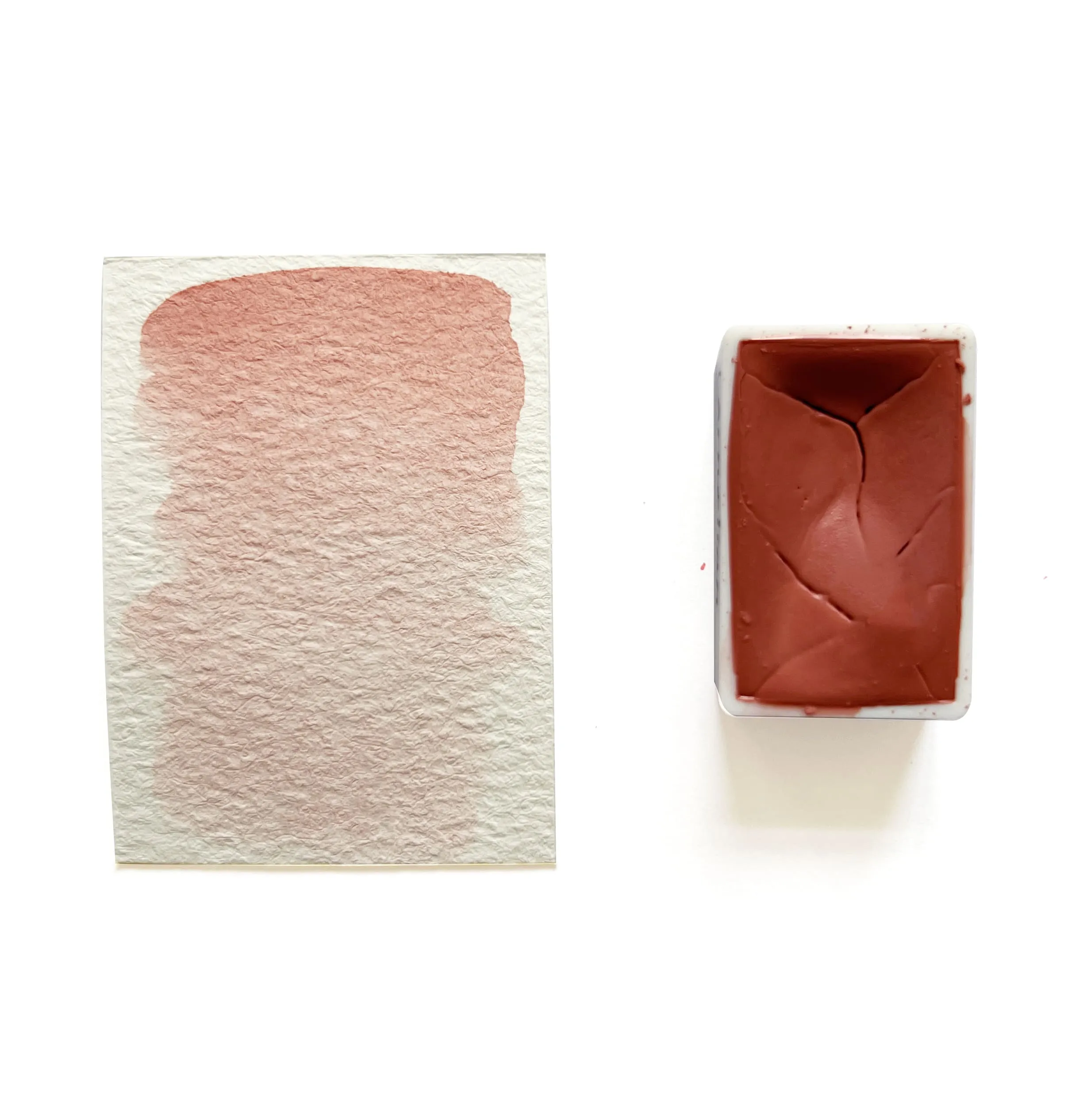 heatproof Carnelian (Mineral) - Artist Grade Handmade Honey Based Watercolor Paint Full Pan 3.2Ml