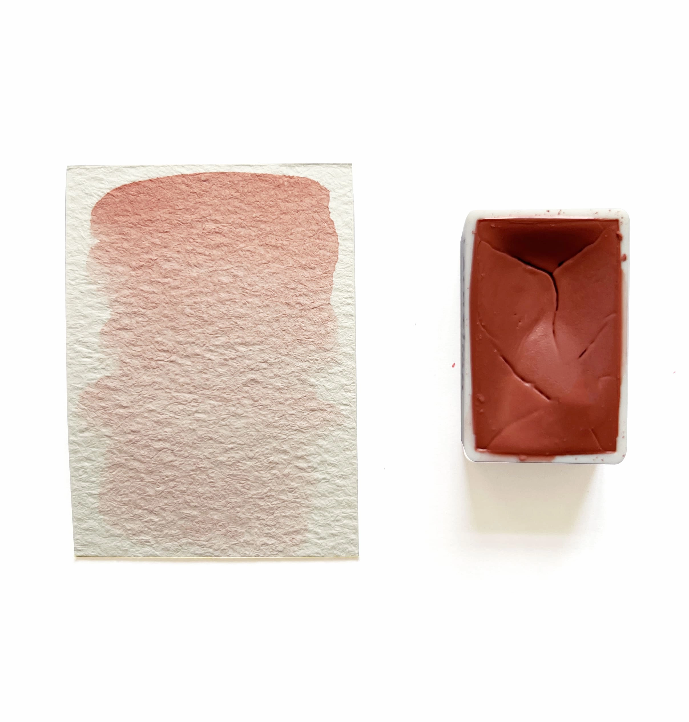 minimalist Carnelian (Mineral) - Artist Grade Handmade Honey Based Watercolor Paint Full Pan 3.2Ml