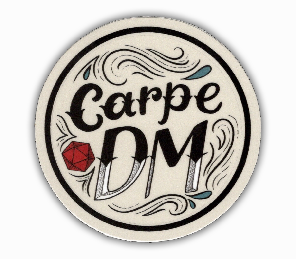 vegan thin Carpe Dm - D&D Dungeon Master Vinyl Sticker