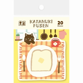 Cat On Table Sticky Notes short glossy