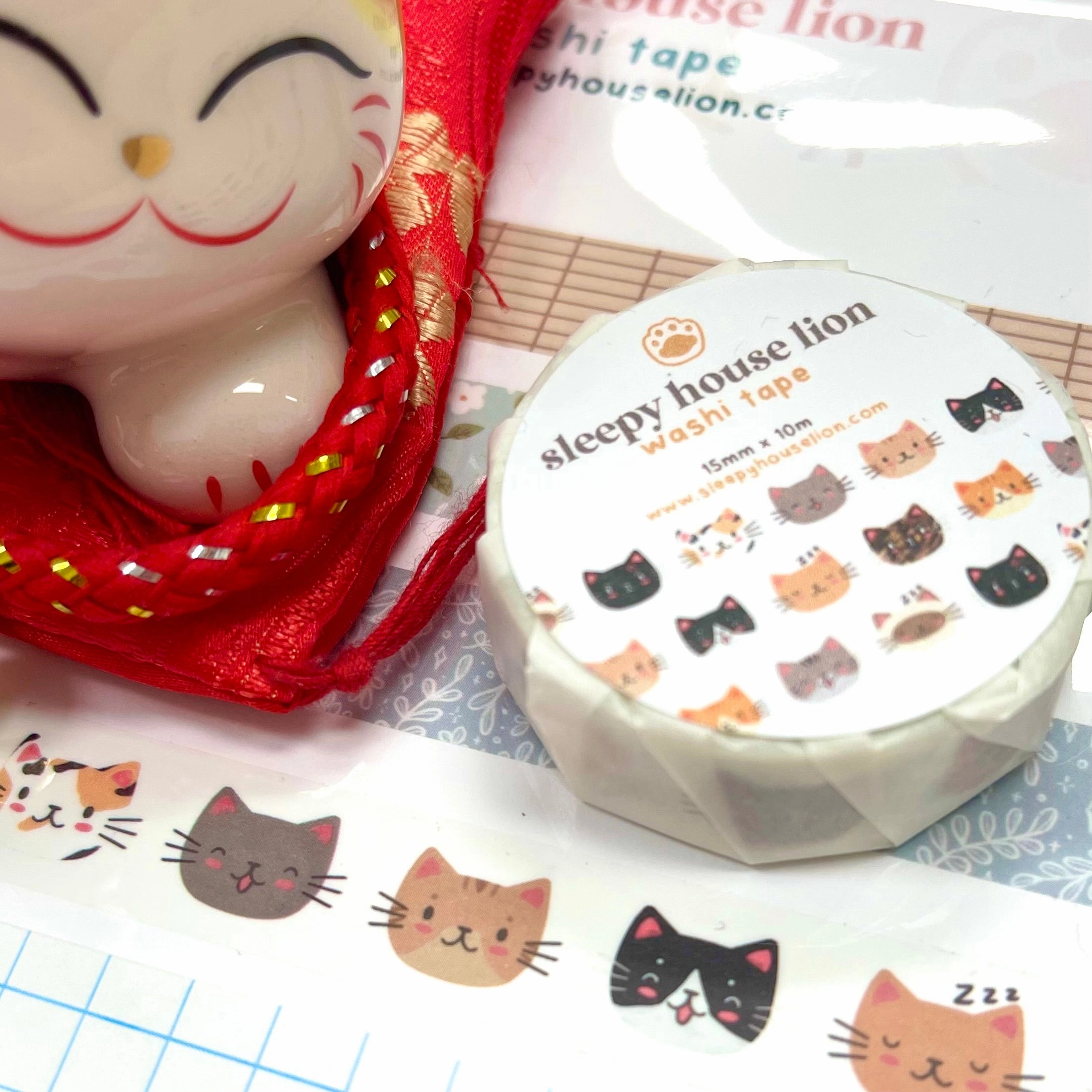 Cats With Expressions Craft Washi Tape cotton