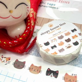 Cats With Expressions Craft Washi Tape cotton
