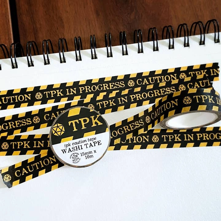 Caution - Tpk In Progress - For D&D, Dungeon Masters, Rpg exclusive leather