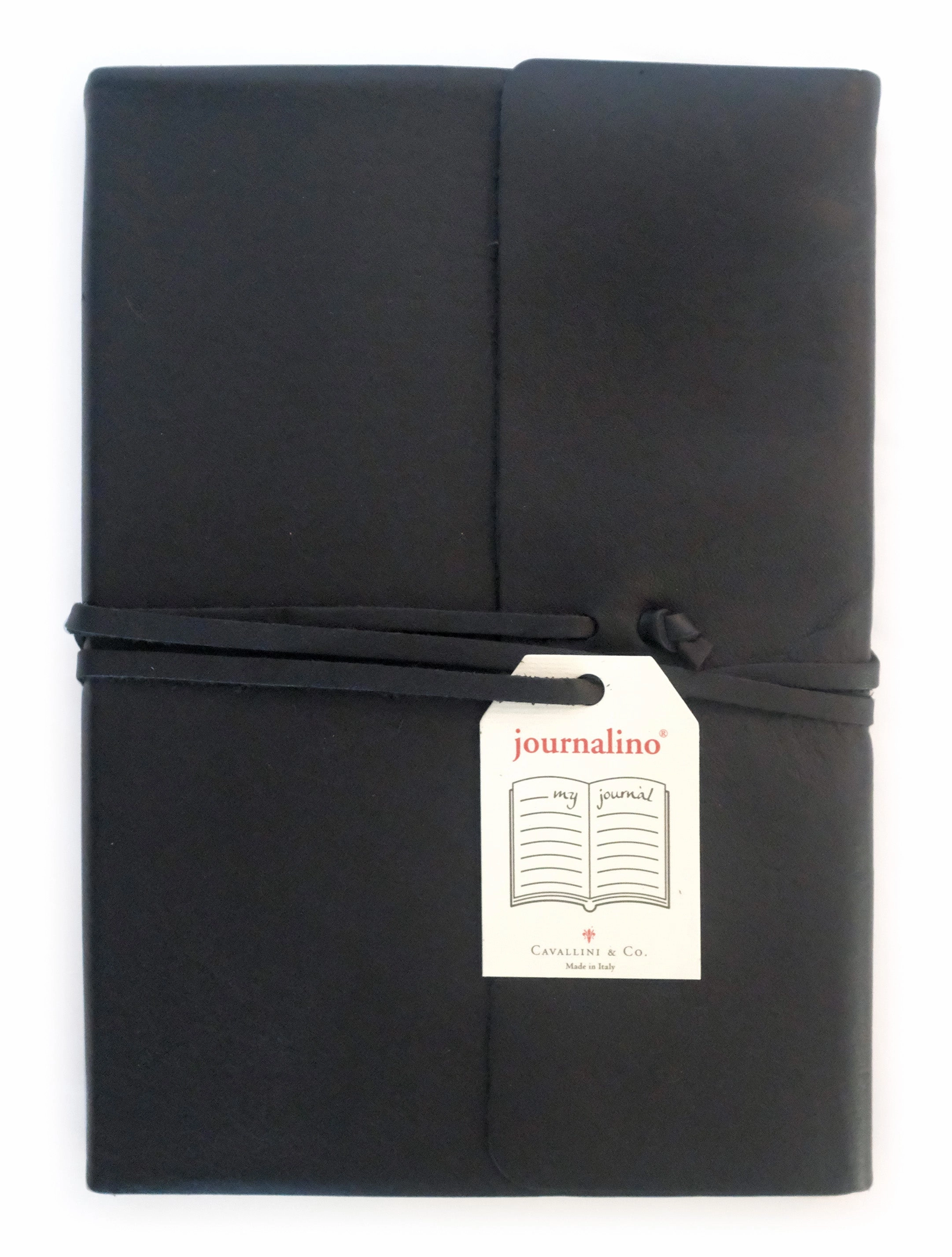 Cavallini & Co. Journalino Grande Lined Leather Journal- 6X8 Inches- Black vintage reliable