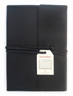 Cavallini & Co. Journalino Grande Lined Leather Journal- 6X8 Inches- Black vintage reliable