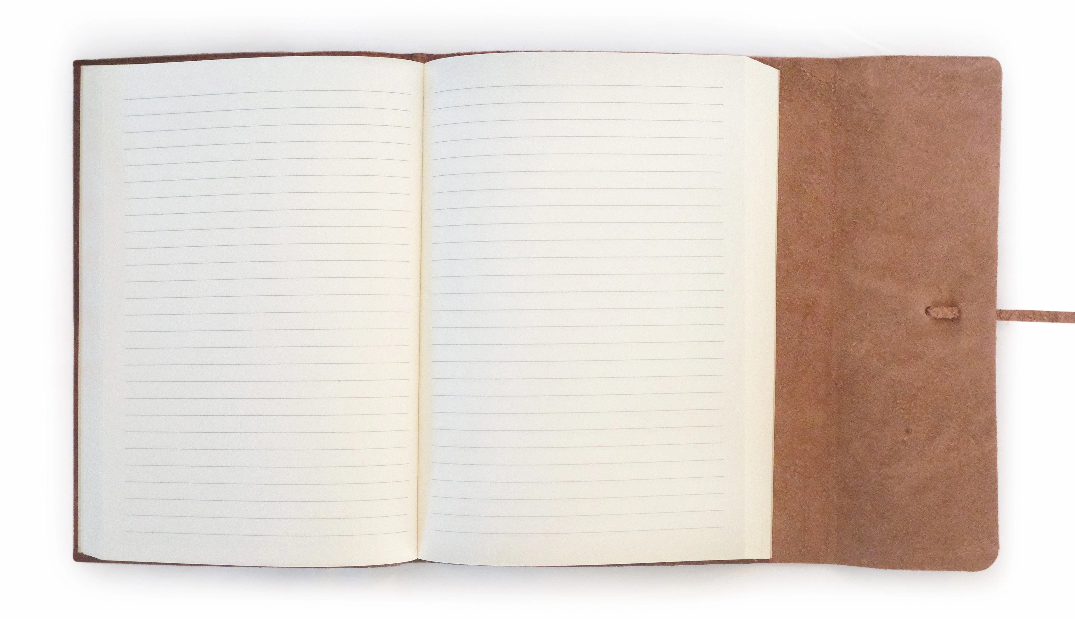 Cavallini & Co. Journalino Grande Lined Leather Journal- 6X8 Inches- Brown biodegradable