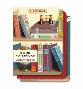 Cavallini & Co. Library Books Mini Notebook Set colorful