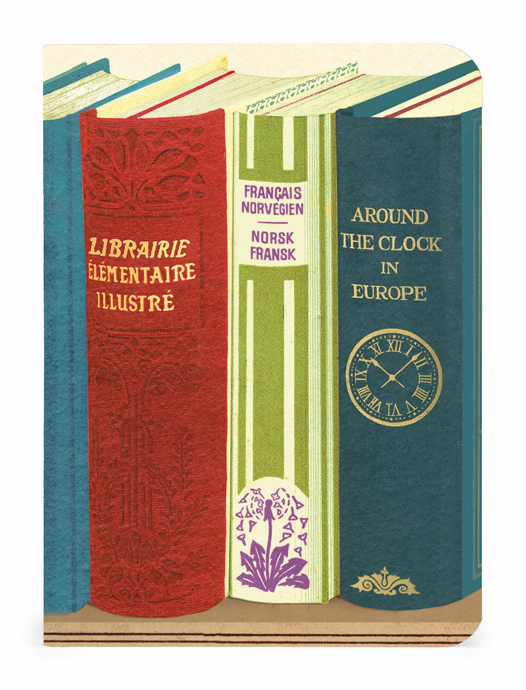 Cavallini & Co. Library Books Mini Notebook Set linen soft