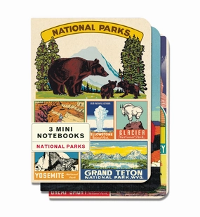square Cavallini & Co. National Parks Mini Notebook Set