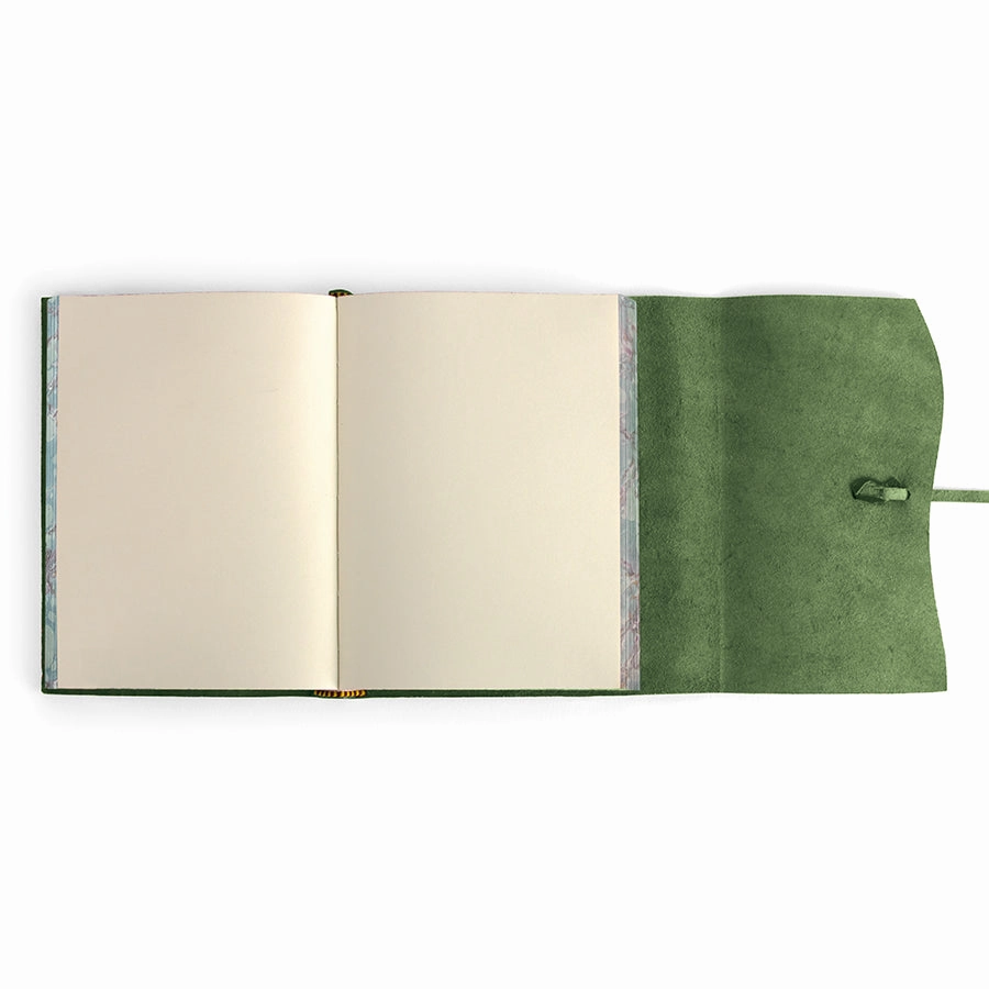 Cavallini & Co. Roma Lussa Leather Journal- 5X7 Inches steel narrow