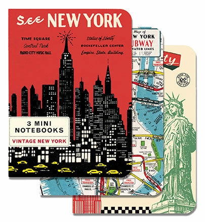 Cavallini & Co. Vintage New York Mini Notebook Set budget shiny