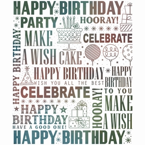Celebrate Background - 5X6 Rubber Cling Stamp Set expandable