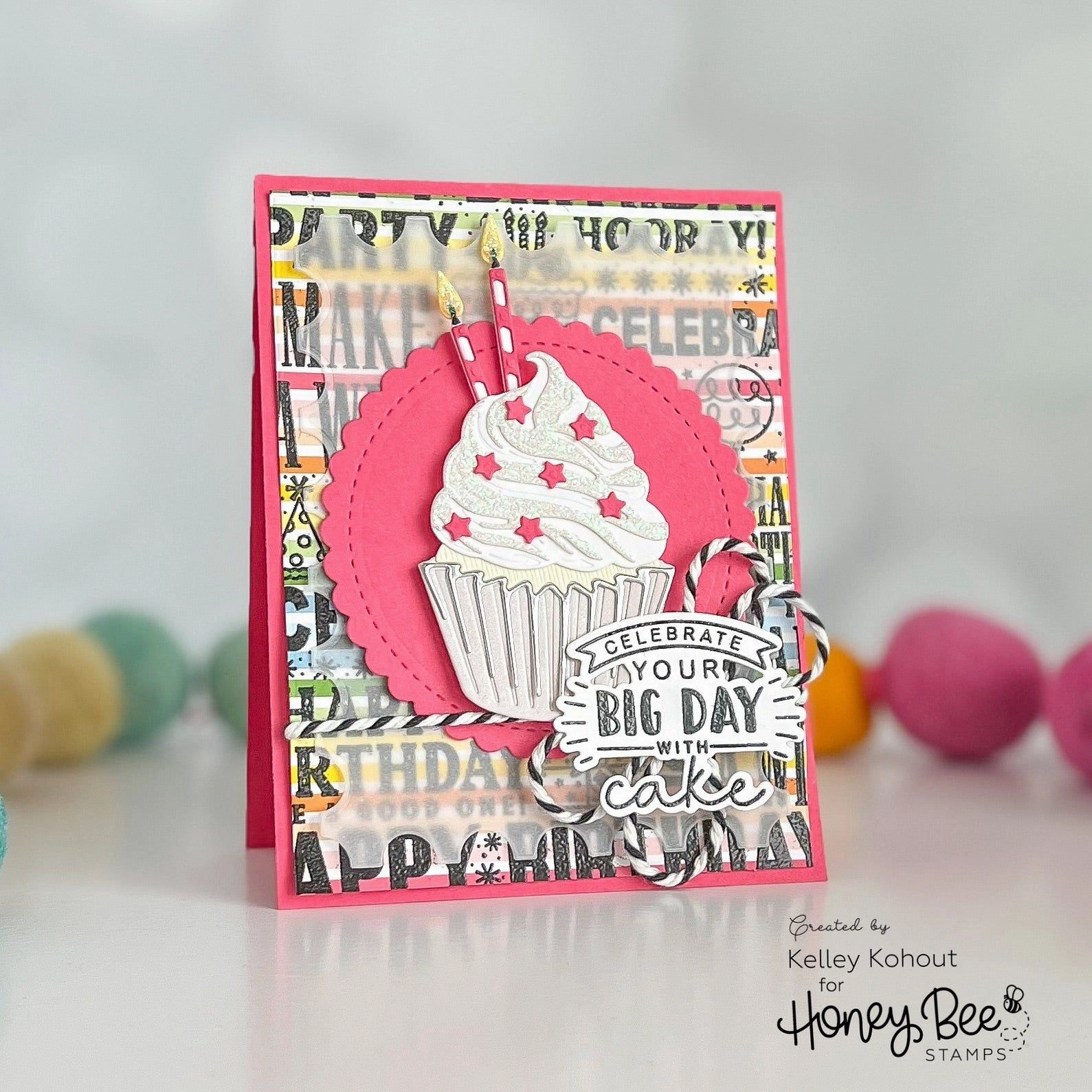 Celebrate Background - 5X6 Rubber Cling Stamp Set finest