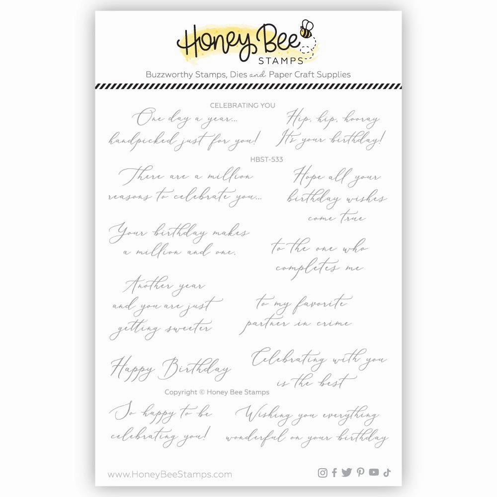 Celebrating You - X6 Stamp Set special
