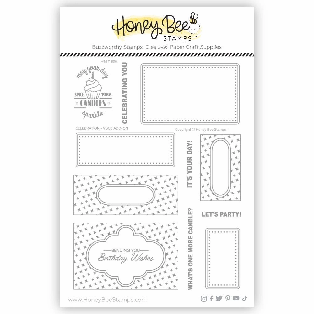 metal Celebration Vgcb Add-On - 6X8 Stamp Set