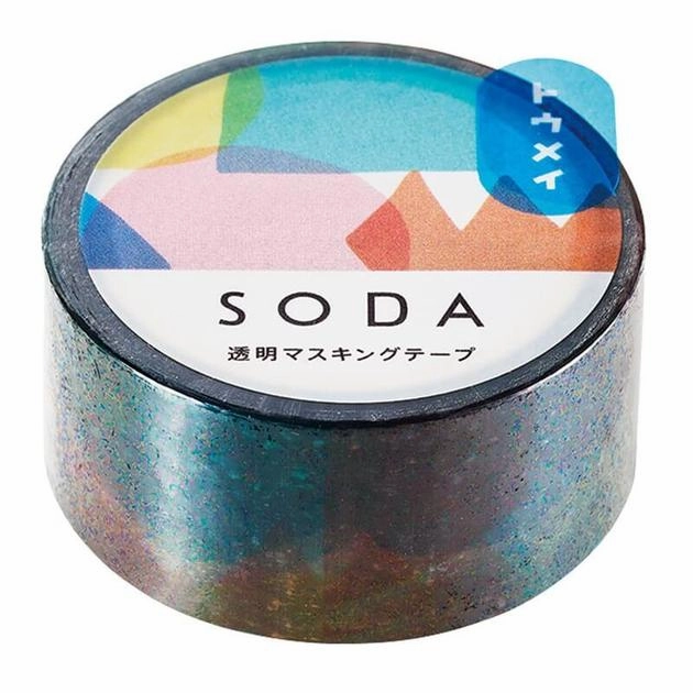 Cellophane Clear Tape Soda compact colorful
