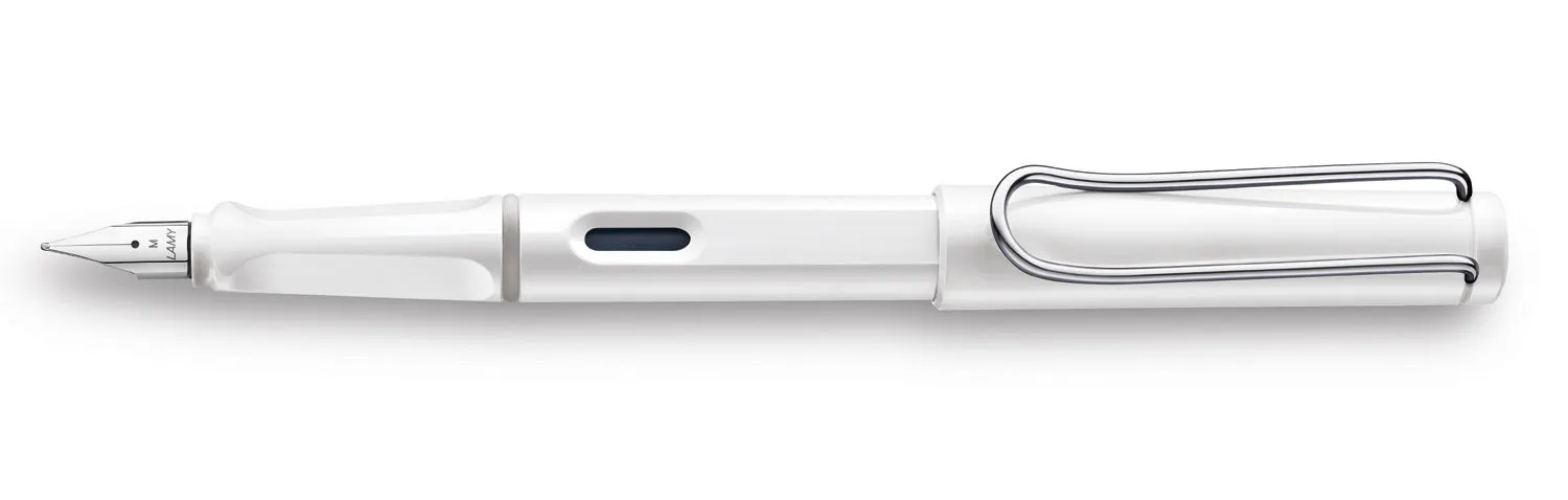 sturdy exclusive Lamy Safari White Fountain Pen